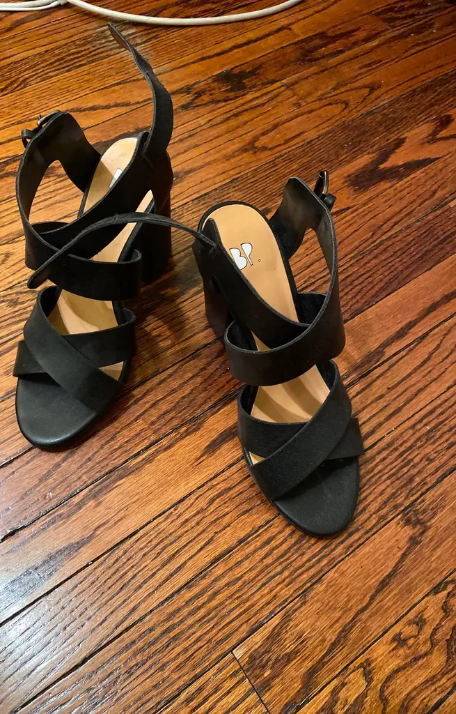 BP Black Heels Size 6 photo 1