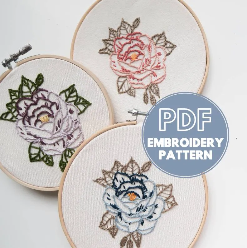 Peony | Hand Embroidery Pattern photo 1