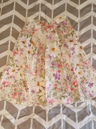 Vero Moda Floral Midi Skirt photo 1