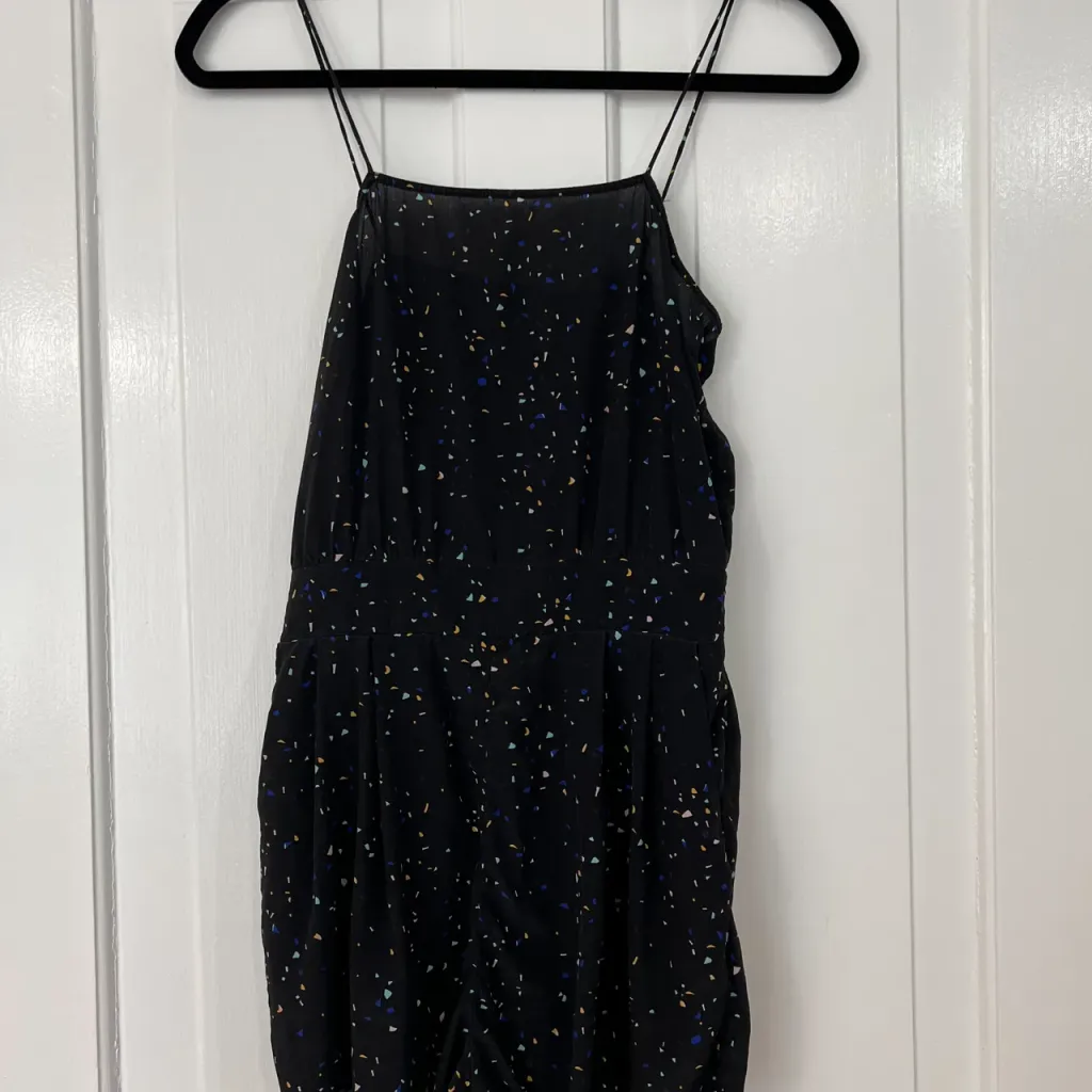 Aritzia Wilfred 100% Silk Romper, Confetti Print, XS photo 1