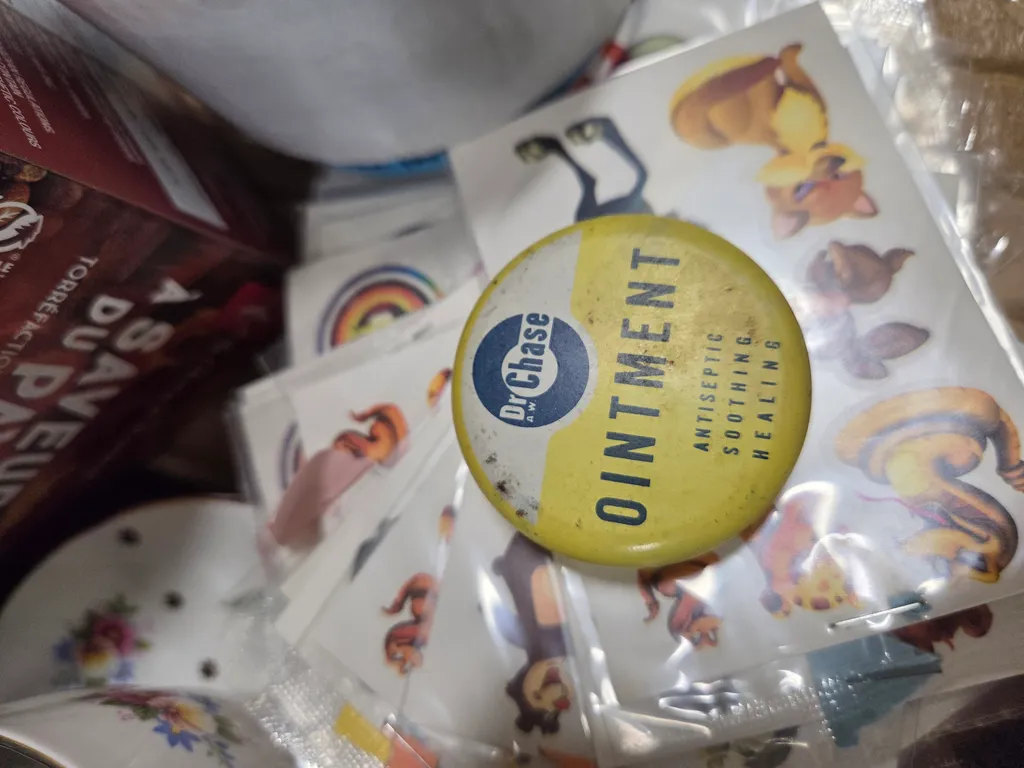 Vintage tiny tin photo 1