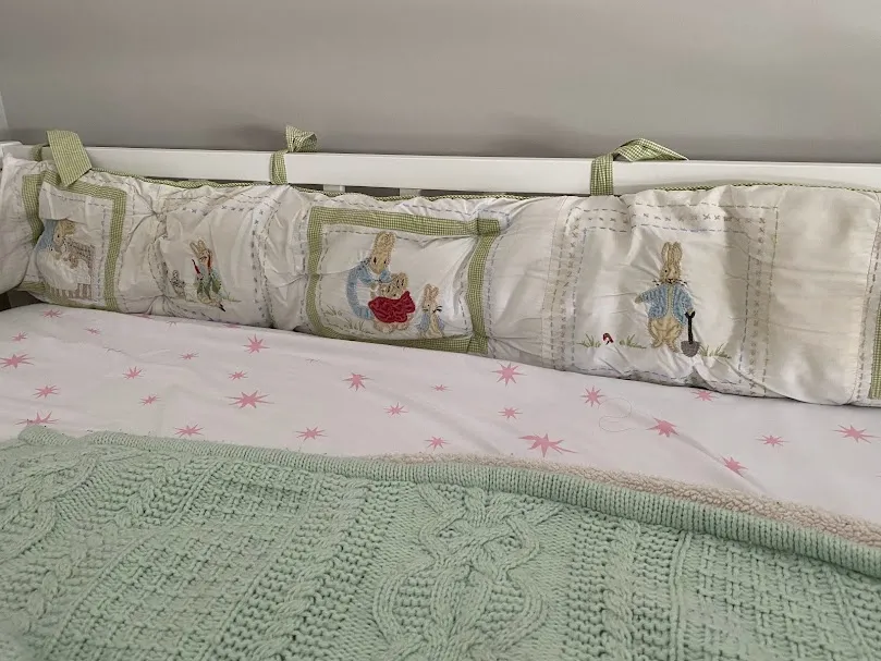 Peter Rabbit Pottery Barn Crib Bumper Sheet photo 1