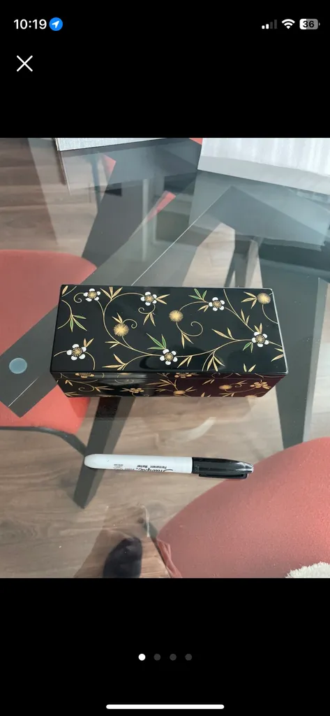🎁 BNIB Japanese lacquer jewelry box photo 1