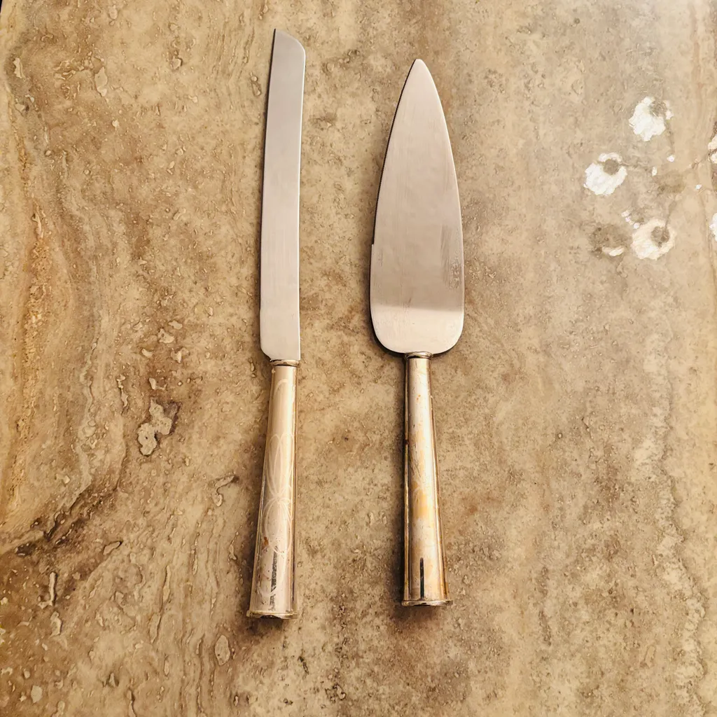 Kate Spade Silverplate Lenox Knife Serving Set photo 1