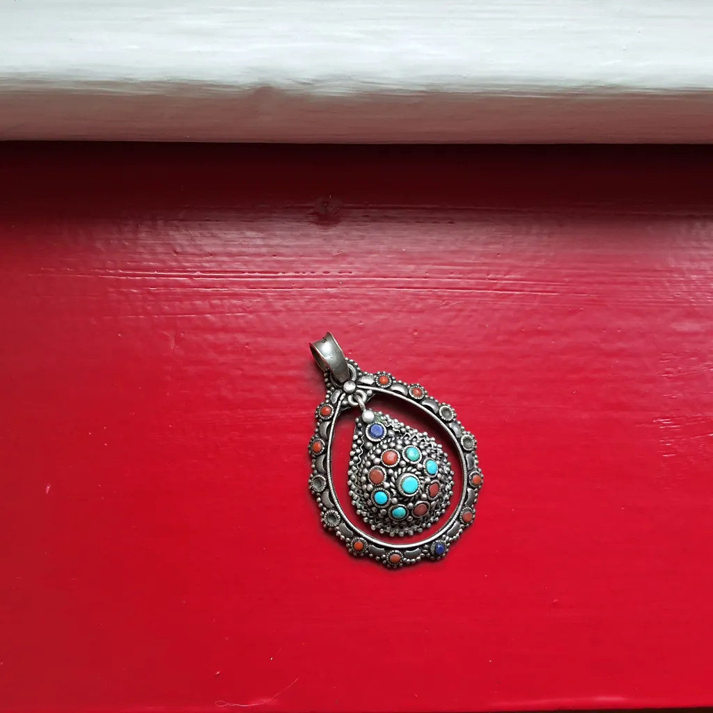 Silver Sterling Pendent, from India photo 1