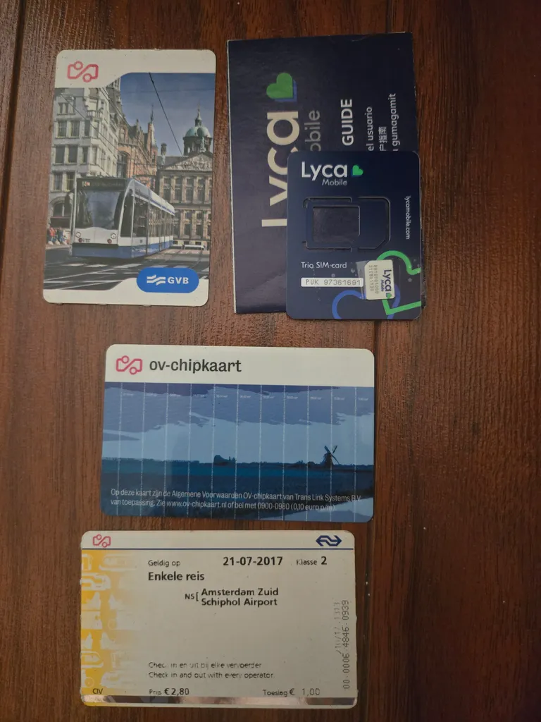 European Travel Memorabilia (inc unused Amsterdam transit cards) photo 1