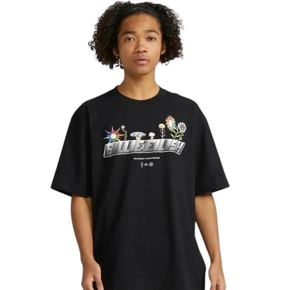 Uniqlo Billie Eilish Takashi Murakami Black Mens Graphic T-Shirt photo 1