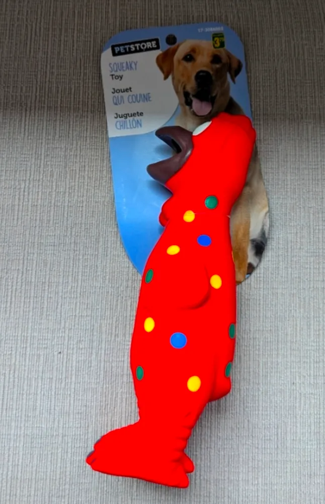 Brand New PetStore Squeaky Chicken Dog Toy photo 1