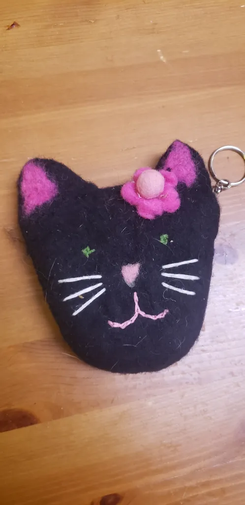 Kitty Coin Keychain Purse photo 1