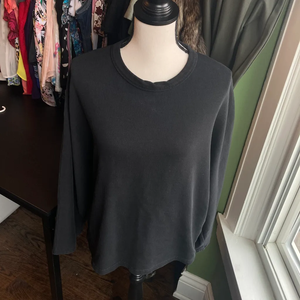 COS Black crewneck oversized  sweater photo 1