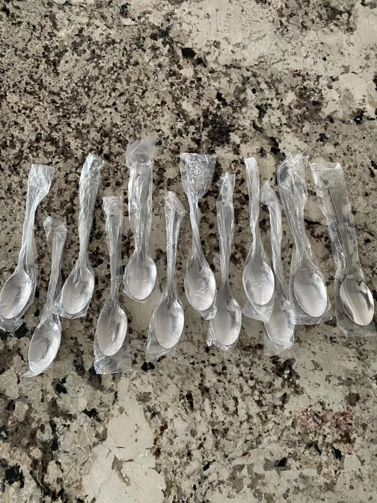 Brand new stainless steel dessert spoons photo 1