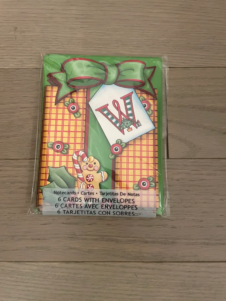 BNIP Xmas w notecards photo 1