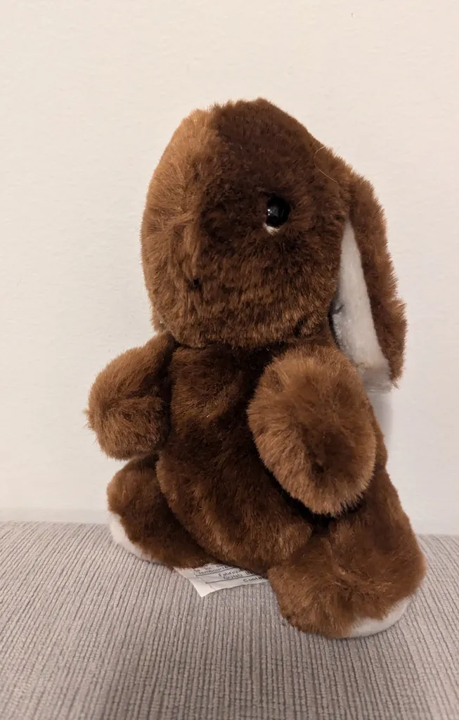 Brown Plush Bunny Toy photo 1