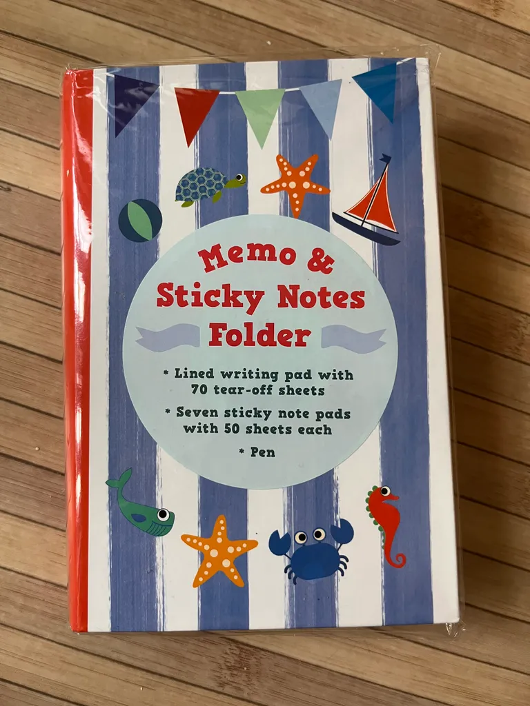 BN nautical sticky note and stationery set photo 1