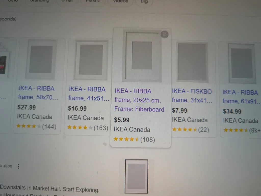 ISO white picture frames  photo 1