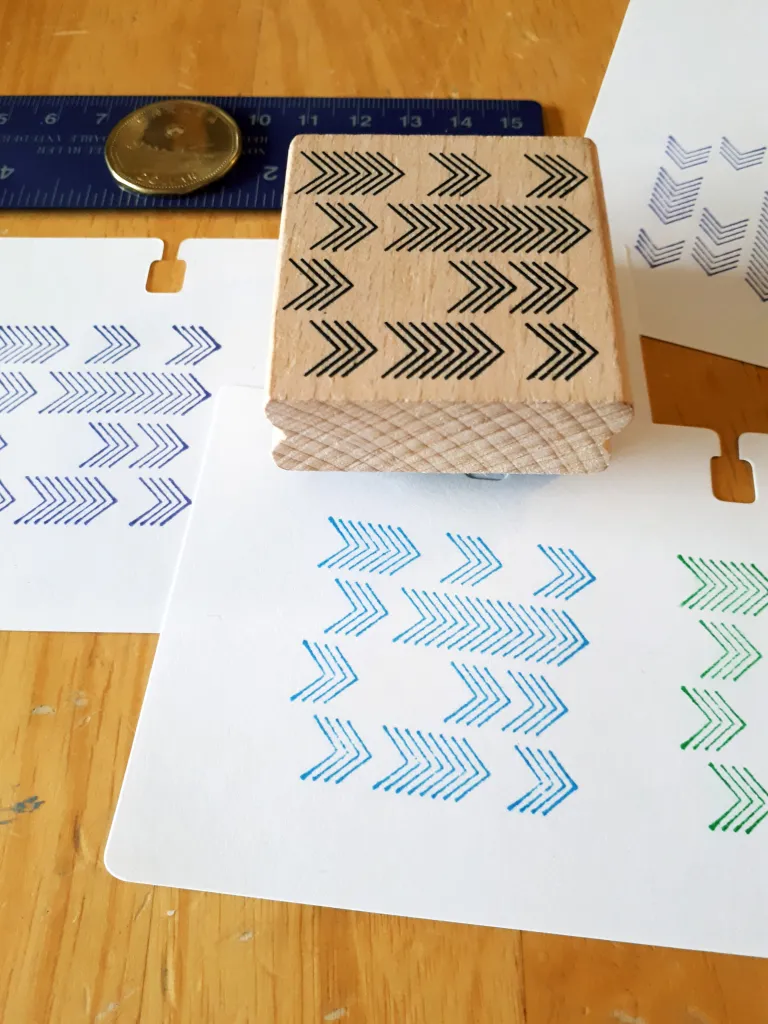 Rubber Stamp: Chevrons / Arrows design photo 1