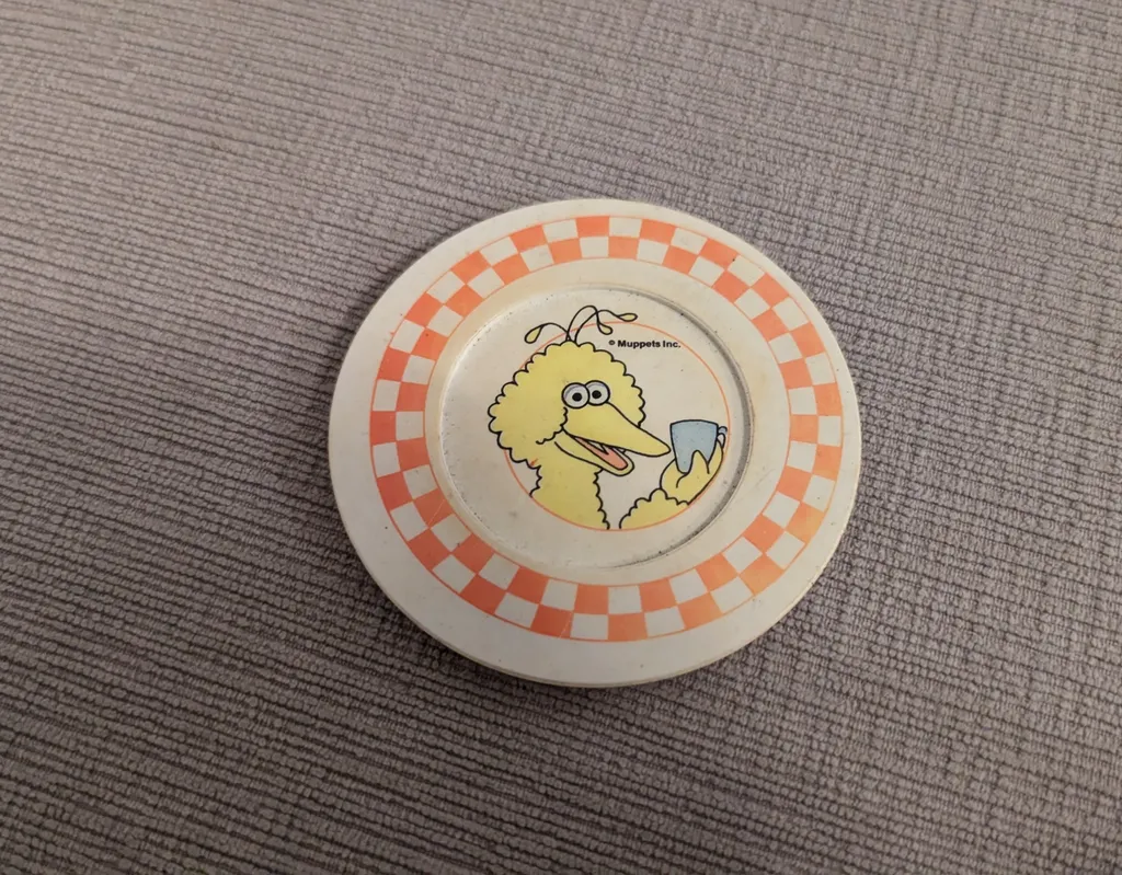 Vintage Big Bird Small Toy Plate photo 1