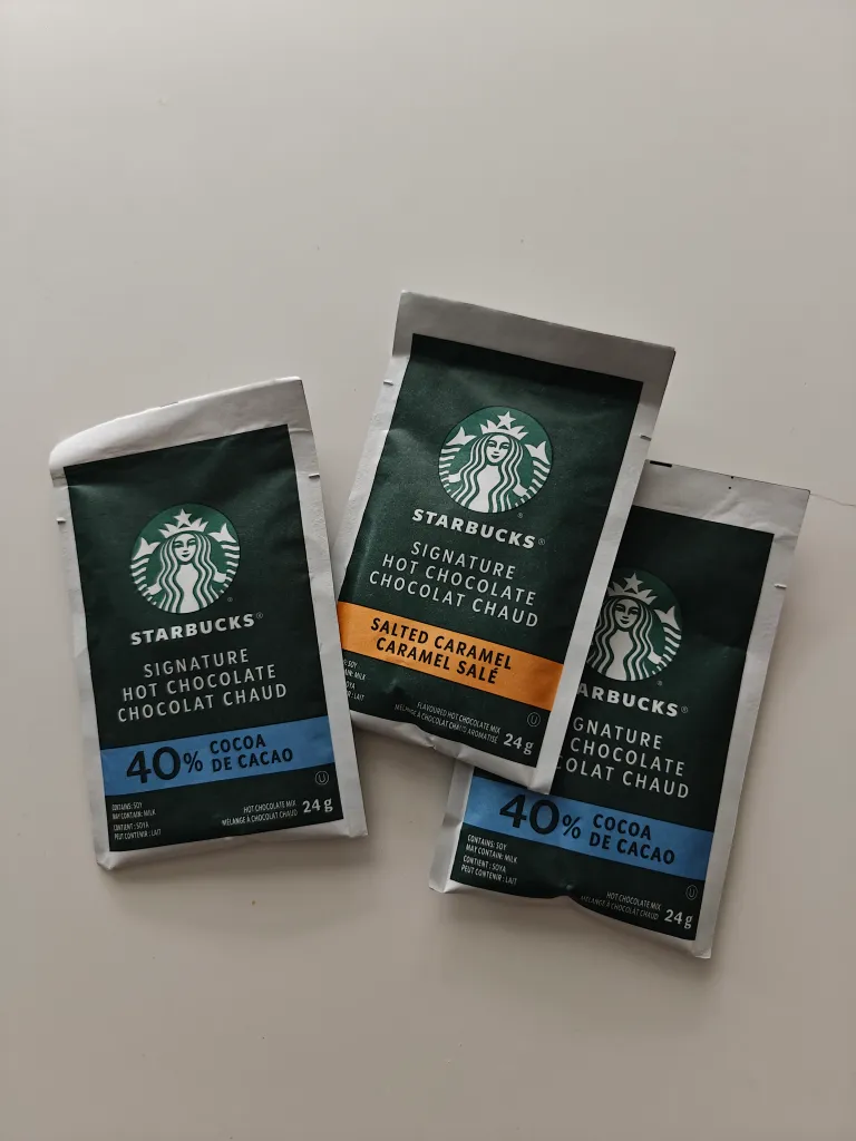 3x Starbucks hot chocolate  photo 1