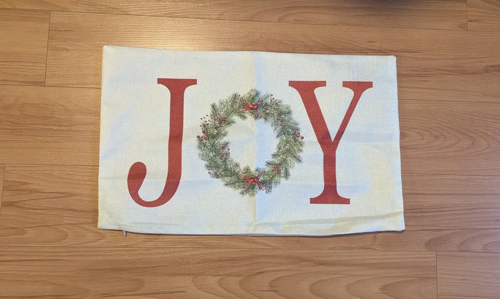 Brand New Joy Christmas Decorative Pillow Cover  photo 1