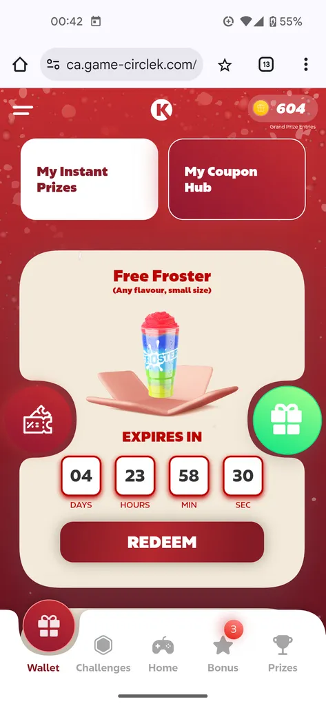Free froster slushie at a circle k photo 1