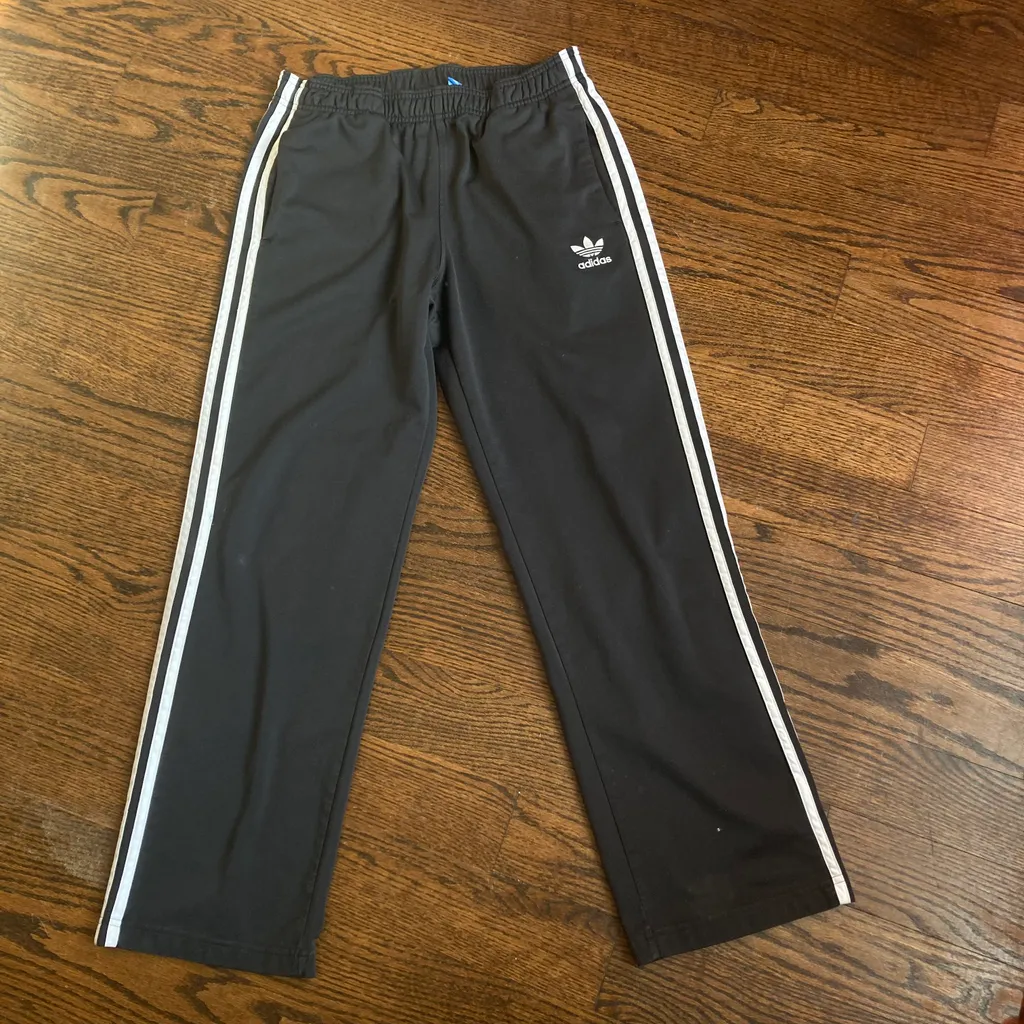 Adidas pull-on track pants junior size 13/14or small adult photo 1