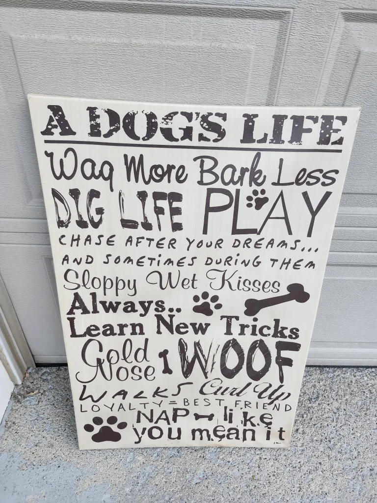 A Dog's Life 23" x 35" Wall Art photo 1