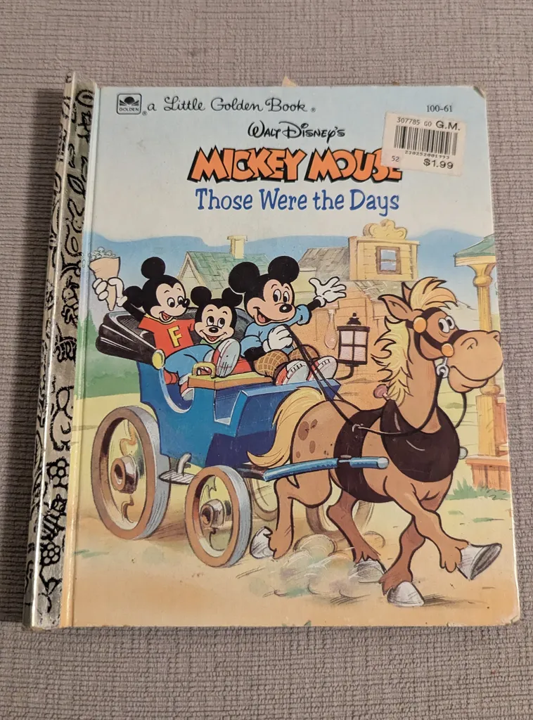 Vintage Mickey Mouse Little Golden Book photo 1