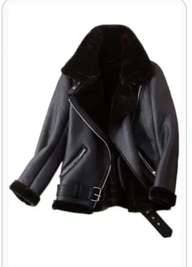 leather coat photo 1