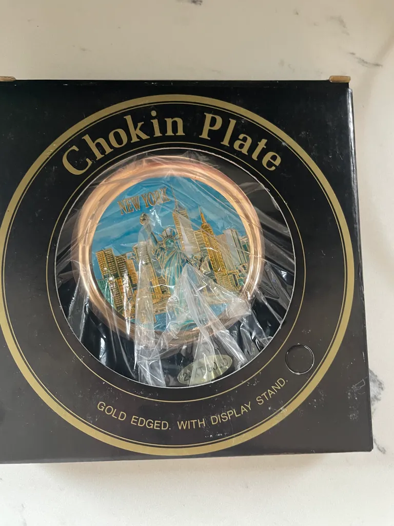 🎁 Chokin plate. New York. New  photo 1