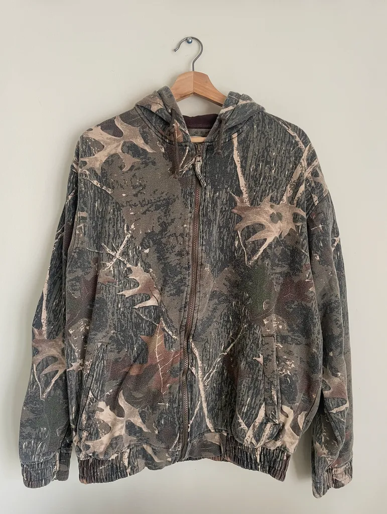 Unisex Zip-Up Camo Hoodie photo 1