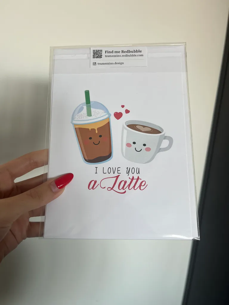 I love you a latte card photo 1