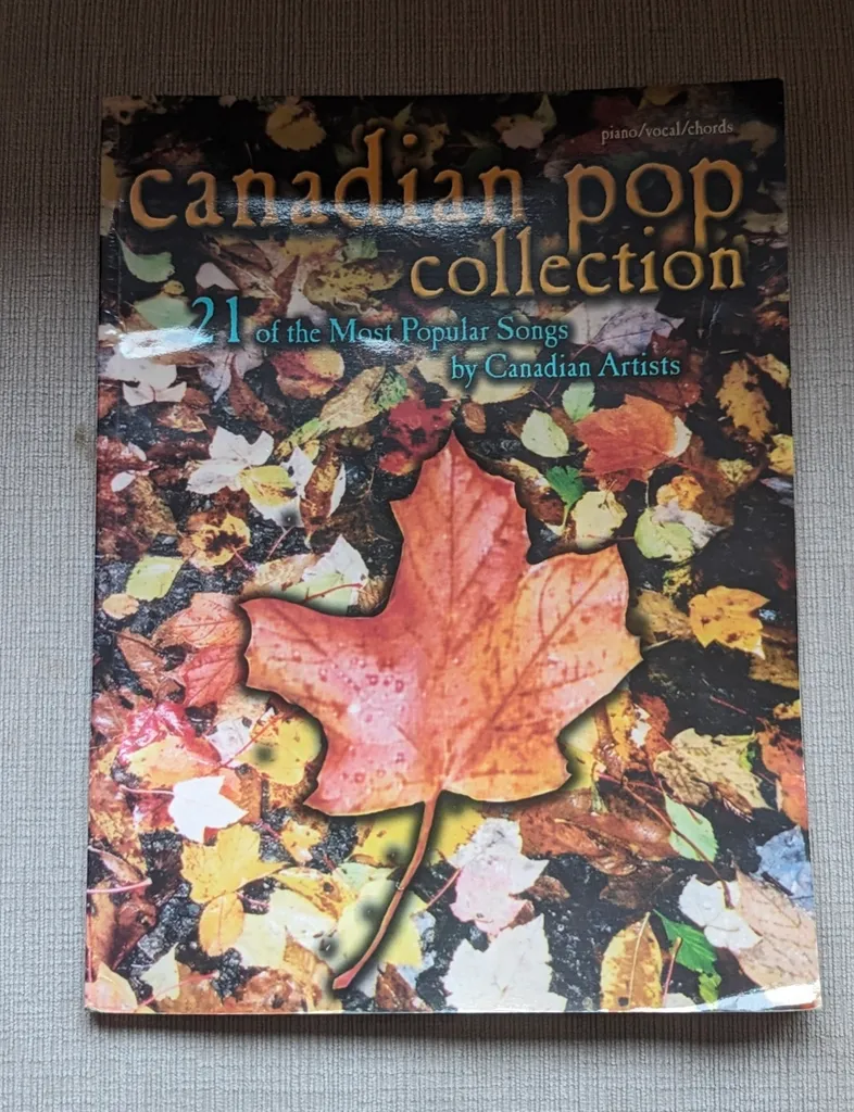 Canadian Pop Collection Sheet Music Book photo 1