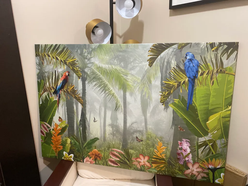 47 x 31 inch tropical canvas photo 1