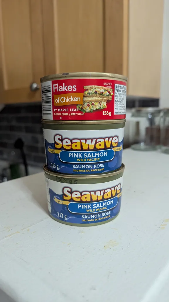 Canned Salmon (2) + Chicken (1) photo 1