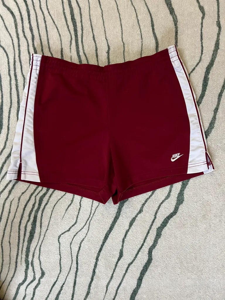 Maroon Nike Shorts, L/8/10 photo 1