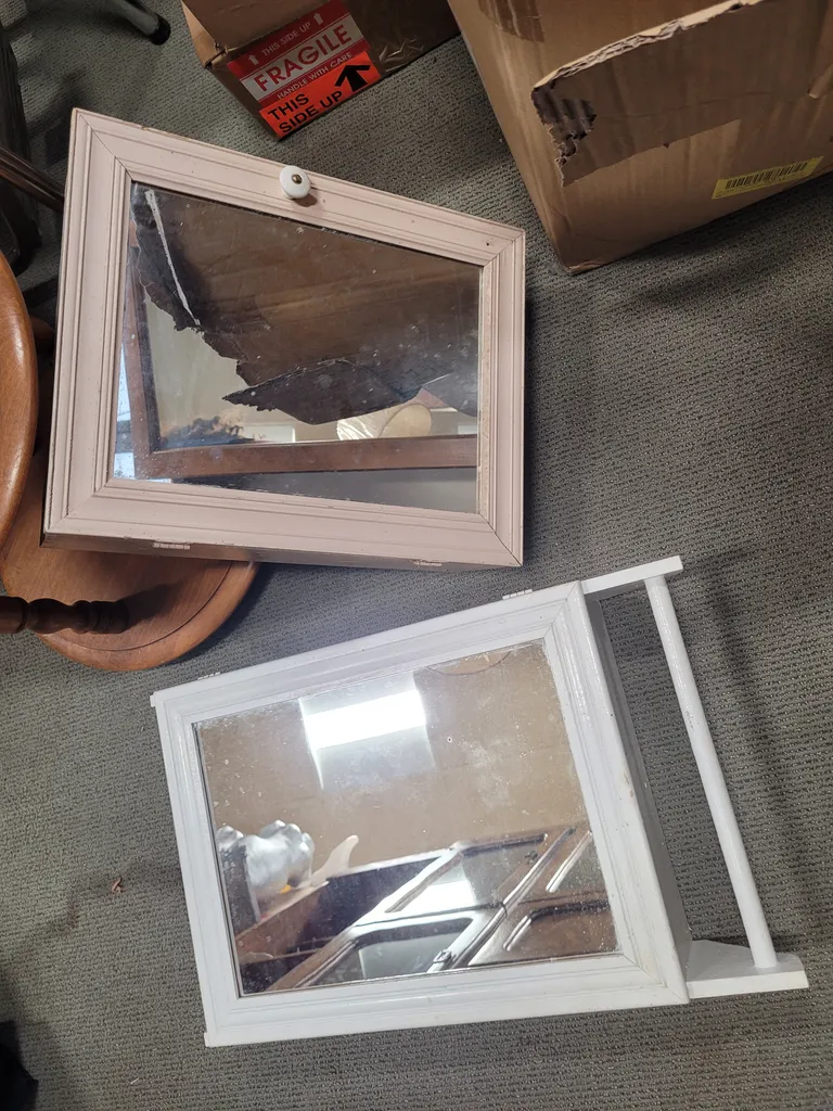 vintage cabin vanity mirror photo 1