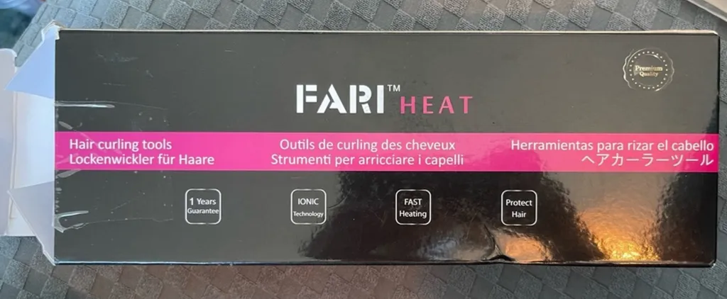 Fari Heat Travel Curling Iron with Case & Glove photo 1