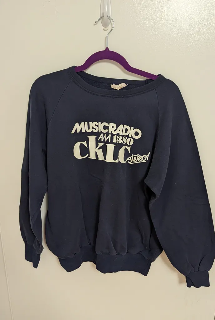 Navy Blue Crewneck Sweatshirt - Men's XL, But More Like Medium photo 1