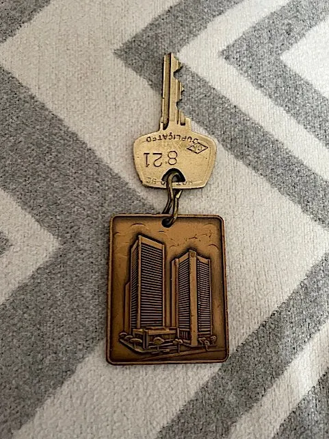 Vintage Hyatt Regency Vancouver Canada Hotel Key and Fob #821 photo 1