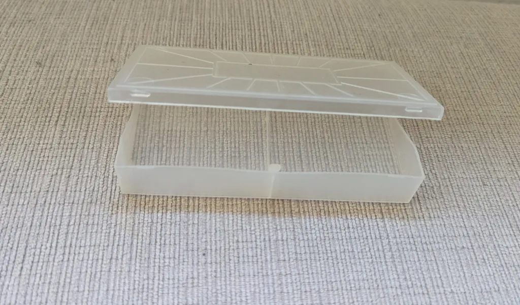 Clear Plastic Storage Case - Two Compartments photo 1