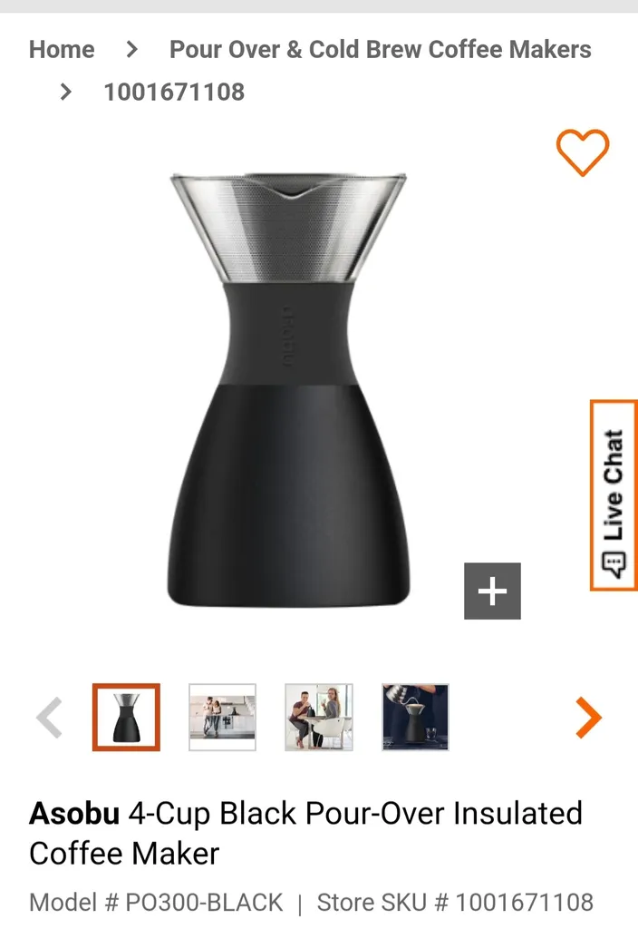 BNIB Asobu pour over coffee maker photo 1