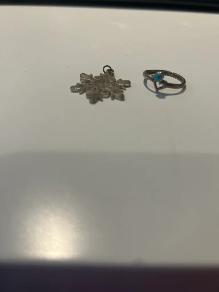 Snowflake charm and ring photo 1