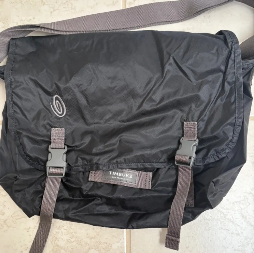 Timbuk2 packable messenger bag folding travel shoulder bag purse photo 1