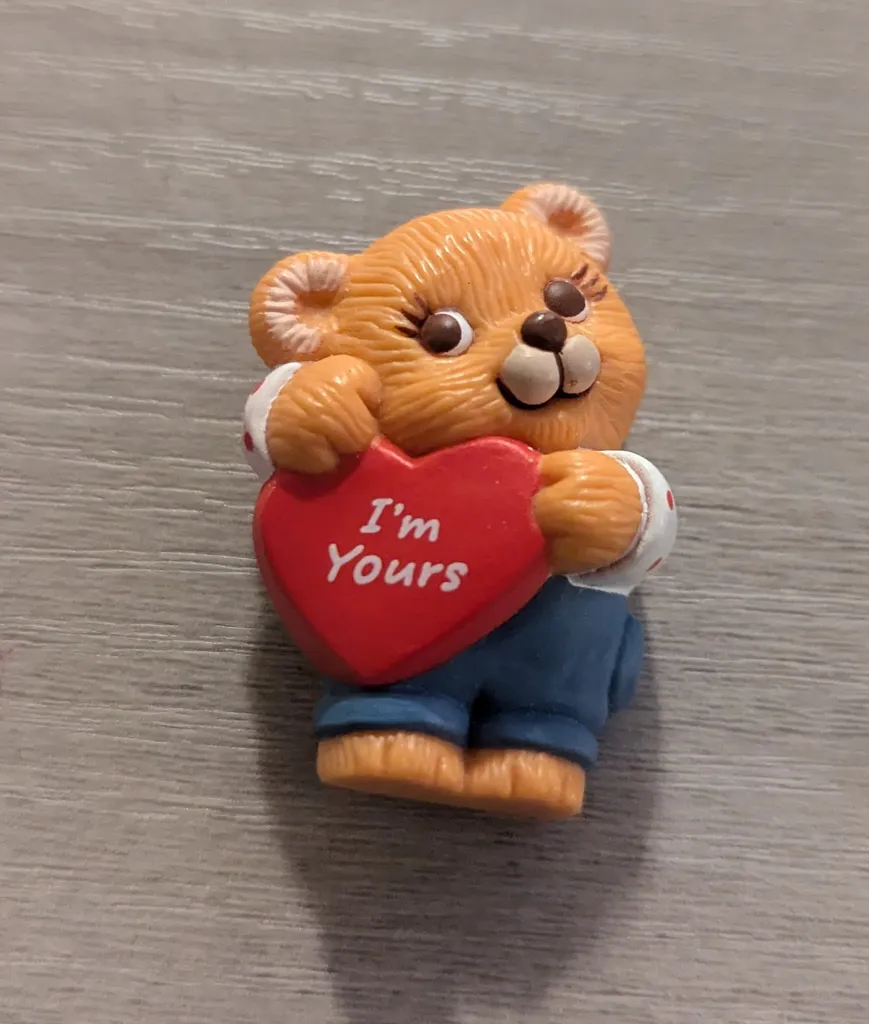 Vintage Valentine's Day Bear Pin photo 1