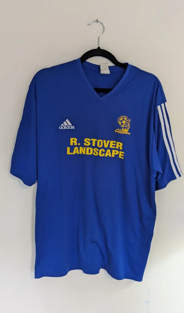 Adidas Blue Soccer Jersey Size Large photo 1