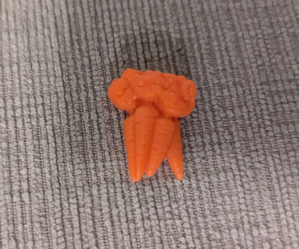 Vintage Miniature Orange Carrot Toy photo 1