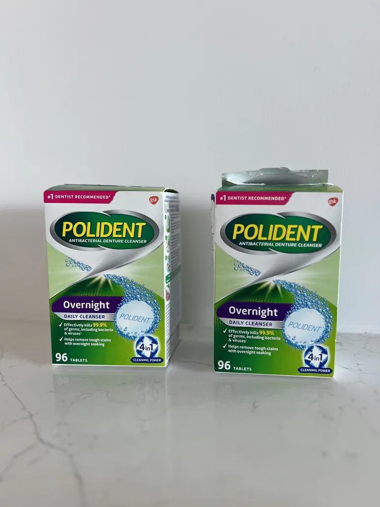 Polident x 2 [One box brand new, one box with one pack used] photo 1