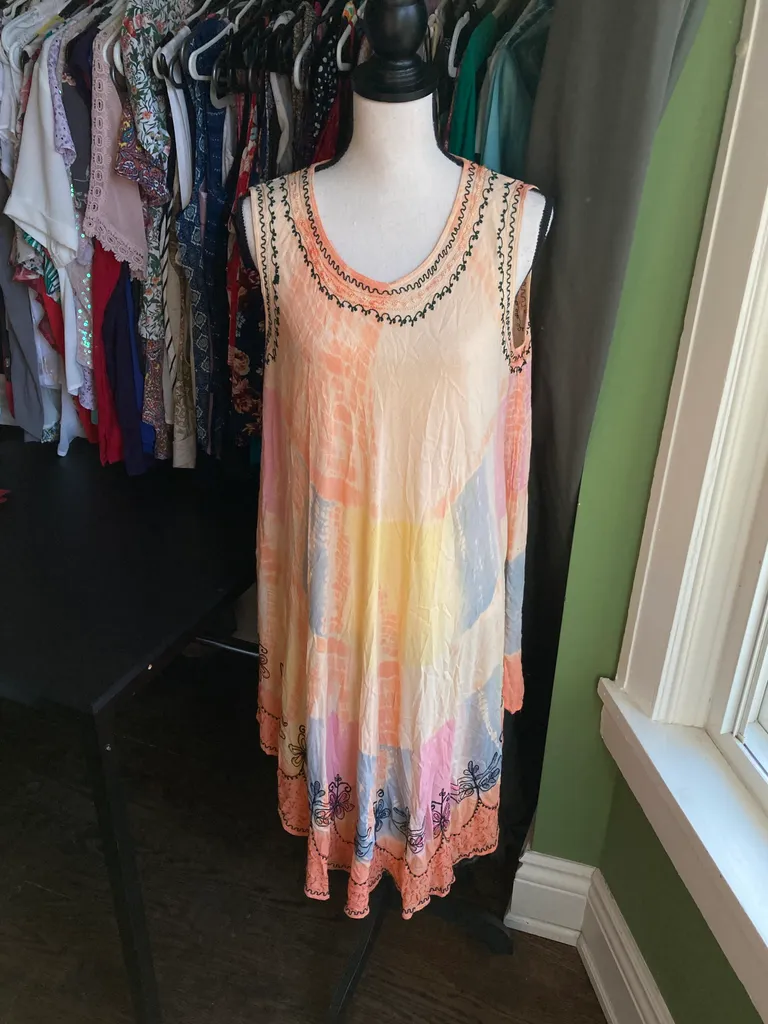 FIZZARO COLLECTION SUMMER BOHO DRESS SIZE XL photo 1