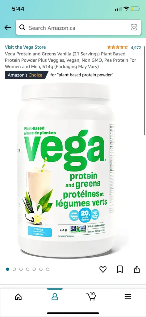 Chocolate or vanilla protein powder photo 1