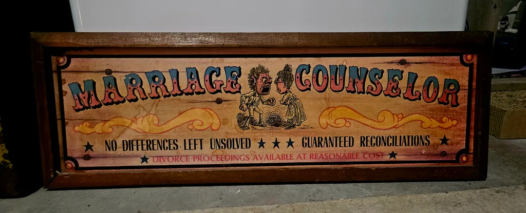 Americana Decorative Wall Plaque - Marriage Counselor photo 1
